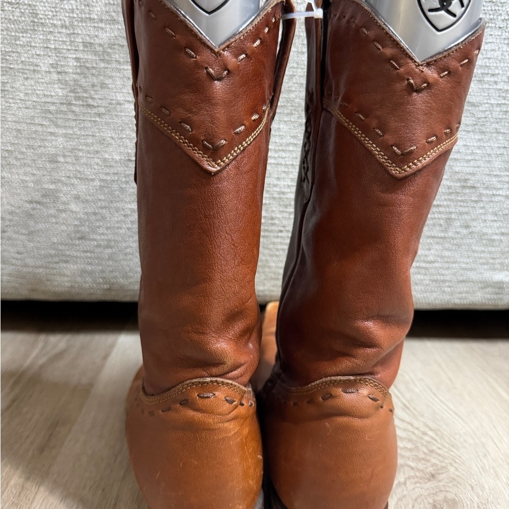 Cuadra Black Leather Cowboy Boots